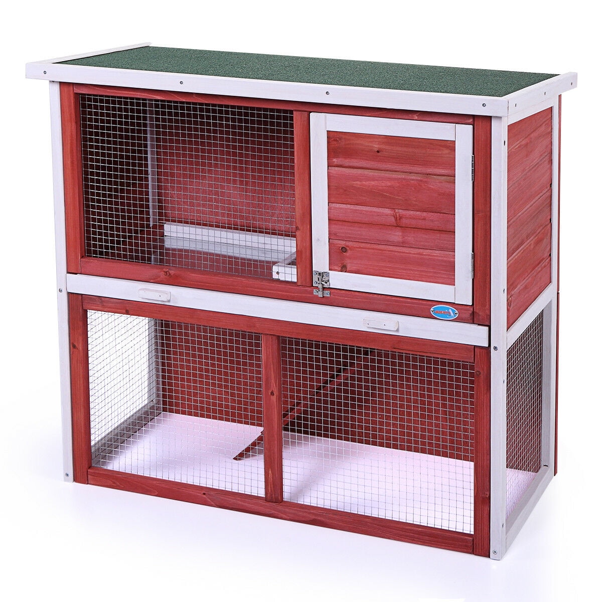Lowestbest Indoor Outdoor Rabbit Hutch, Waterproof Backyard Garden Bunny Poultry Cage Hen House for Pet Animal, 36" Wooden Large Chicken Coop Lowestbest Indoor Outdoor Rabbit Hutch, Waterproof Backyard Garden Bunny Poultry Cage Hen House for Pet Animal, 36" Wooden Large Chicken Coop