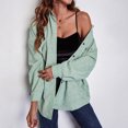 thumbnail image 2 of Vedolay Women Blazer Suit Jacket Trendy Open Front Cardigan Dressy Blazer Jacket Jacket Green,XL, 2 of 5