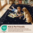 thumbnail image 4 of Design&I 8'x10' Washable Area Rug Extra Large Skid-Resistant Low Profile Snake Celestial Mystical With Witchy Moon Phases And Star Field for Living Room, Family, 4 of 7