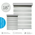 thumbnail image 2 of Hauz 1836GRYCD - 18'' X 36'' Alternating Shade Window Shade, Cordless, Grey, 2 of 3