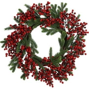 Berry Pine Artificial Wreath