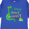 thumbnail image 4 of Inktastic My Great Aunt Loves Me Boys Long Sleeve Toddler T-Shirt, 4 of 5