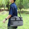 thumbnail image 1 of Bolsa de tela Oxford para lonchera, bolsa portátil de color sólido para llevar, bolsa de hielo aislante para picnic al aire libre, 1 of 5