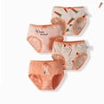 thumbnail image 2 of Eczipvz Little Girls Underwear Girls Cotton Underwear Teen Comfortable Panties Orange 3-4 Years, 2 of 4