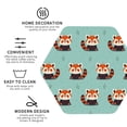 thumbnail image 3 of Kdxio Fox Funny Coasters,4 Pcs Leather Coasters,Housewarming Gifts,Protect Furniture from Water Marks Scratch and Damage, 3 of 6