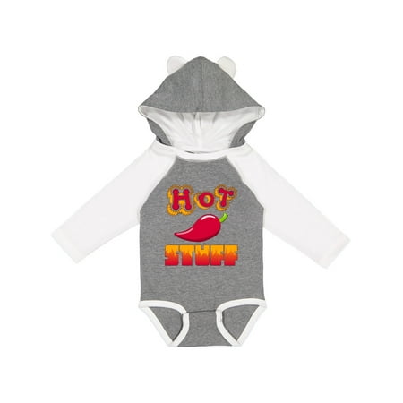 

Inktastic Hot Stuff Boys or Girls Long Sleeve Baby Bodysuit