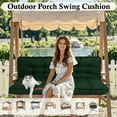 thumbnail image 4 of SDJPOI 2-3 Seater Porch Swing Replacement Cushion, Thicken 4" Waterproof Outdoor Bench Cushions with Backrest for Outdoor Furniture ( dark green，70in*40in）, 4 of 6