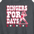 thumbnail image 3 of Instant Message - Dingers For Days - Women's Racerback Tank Top, 3 of 6