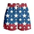 thumbnail image 4 of Bainana Mens Swim Trunks American Flag Patriotic Swim Shorts Independence Day Soft Breathable Summer Holiday Swimwear, 4 of 4