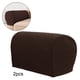 thumbnail image 4 of 2 Juegos de para Reposabrazos de Sofá, Almohadillas para Reposabrazos para Silla, Sofá, Sillón, para Reposabrazos Elásticas Ajustables Café oscuro perfecl Fundas de reposabrazos de sofá, 4 of 8