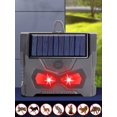 Zhuitw Solar Powered Ultrasonic Animal Repeller Solar Nocturnal Animal