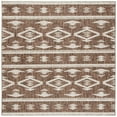 thumbnail image 6 of SAFAVIEH Courtyard April Southwestern Indoor/Outdoor Area Rug, 6'7" x 6'7" Round, Brown/Ivory, 6 of 8