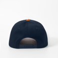 thumbnail image 4 of Unisex Two Tone Cotton Patchwork Hat,Suede Brim Flat Bill Trucker Baseball Cap, Adjustable Snapback Crown Cap,Blank Plain Crown Patchwork Hat for Running Hiking Fishing Travel Streetwear Skate Coffee, 4 of 4
