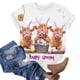 thumbnail image 2 of Camiseta de Manga Corta Casual de Pascua Suelta de Mediana Longitud con Cuello Redondo, Poliéster Suave para Uso Diario de Primavera Y Ocasiones Festivas, 2 of 5