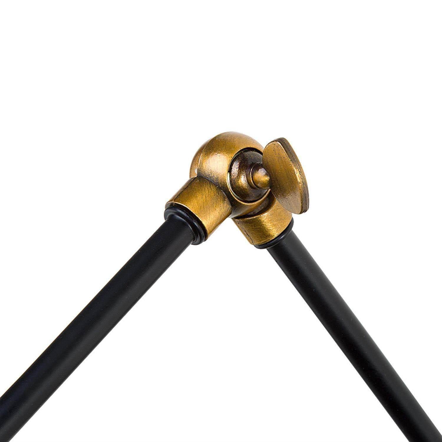 LNC Set of 2 Black Swing Arm Wall Lamps, Plug-In or Hardwired Adjustable Light Fixtures