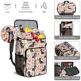 thumbnail image 5 of Travel Cooler Bag - Dachshund and Flower Camping Beer Cooler Backpack with Bottle Opener- Waterproof Insulated Picnic Backpacks - Cooler Bag for Beach, 5 of 6
