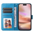 thumbnail image 2 of Funda tipo cartera GANGXUN para iPhone 16 , diseño girasol, cuero PU, soporte, cierre magnético, tarjetero, 2 of 5