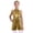 Gold, variant on Kids Girls Halter Neck Metallic Sleeveless Leotard Ballet Jazz Latin Dance Jumpsuit Sparkly Bodysuit Blue 8