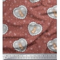 thumbnail image 1 of Soimoi Poly Georgette Fabric Boy,Surfboard And Beach Bird Print Sewing Fabric Yard 42 Inch Wide, 1 of 3