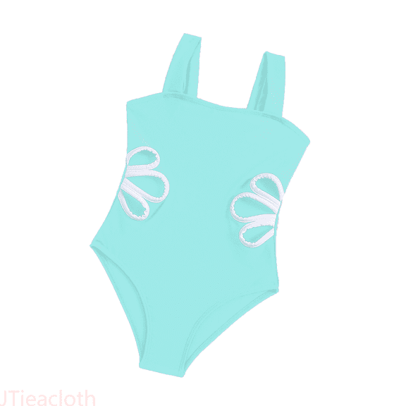 JTieacloth Girls Swimsuit Adjustable Straps Out Bathing Suit Girls Swimwear,Sizes 9-10 Years