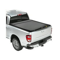 VEVOR Retractable Tonneau Cover, 5.8 ft Hard Tonneau Cover with Built-in Drainage Pipe for 2021-2024 Chevy/GMC Silverado/Sierra 1500 Crew Cab, Customized Hard Tonneau Cover with Double-Lock & T-Slot