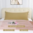 thumbnail image 2 of PiccoCasa 1Pc Pillowcase Zipper Long Staple Cotton, Queen Camel Color, 2 of 10