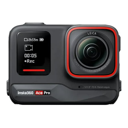 Insta360 - Ace Pro AI-Powered Waterproof Action Camera - Black