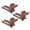 Dark Brown 3pcs, variant on OIUR Dachshund Tray Cute Puppy Shaped Hot Dogs Sushi Serving Plate Snack Serving Plate Cooked Food Platter Dachshund Lovers Gifts