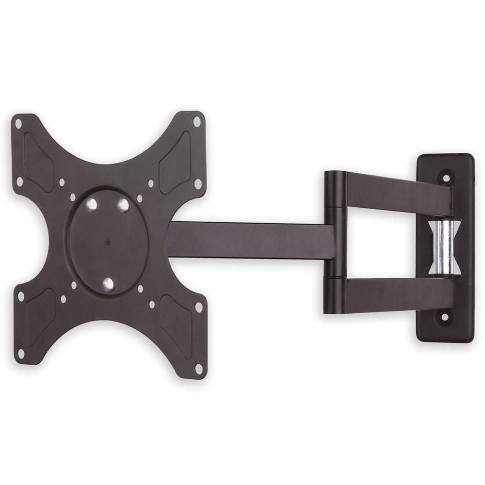 Techly 19-37" Tilt/Swivel LCD/LED TV Wall Mount- 2 Joints Tilt +/-12° - VESA up to 200x200 mm - Holds up to 25 kg, Black