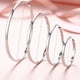 thumbnail image 3 of Pendientes de aro plata 925 para mujer Pendientes de aro de 5 mm de ancho plata 925 Pendientes grandes hipoalergénicos chapados en oro de 14K Pendientes de aro de oro para mujer, 3 of 6