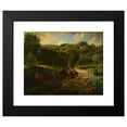 thumbnail image 2 of Jean-François Millet 24x20 Black Modern Framed Museum Art Print Titled - Hameau Cousin in Greville (1873), 2 of 5