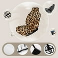 thumbnail image 4 of Animal Cheetah Print Car Seat Covers Car Accessories Pack of 2 Universal Front Seat Protective Cover, 4 of 5