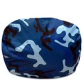 thumbnail image 2 of Posh Creations Structured Bean Bag Chair, Classic Round, Kids,2.5ft,Nylon-Camo Light Blue, 2 of 2