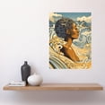 thumbnail image 2 of Love of the Sea Summer Swim Modern Illustration Large Wall Art Poster Print Thick Paper 18X24 Inch, 2 of 5