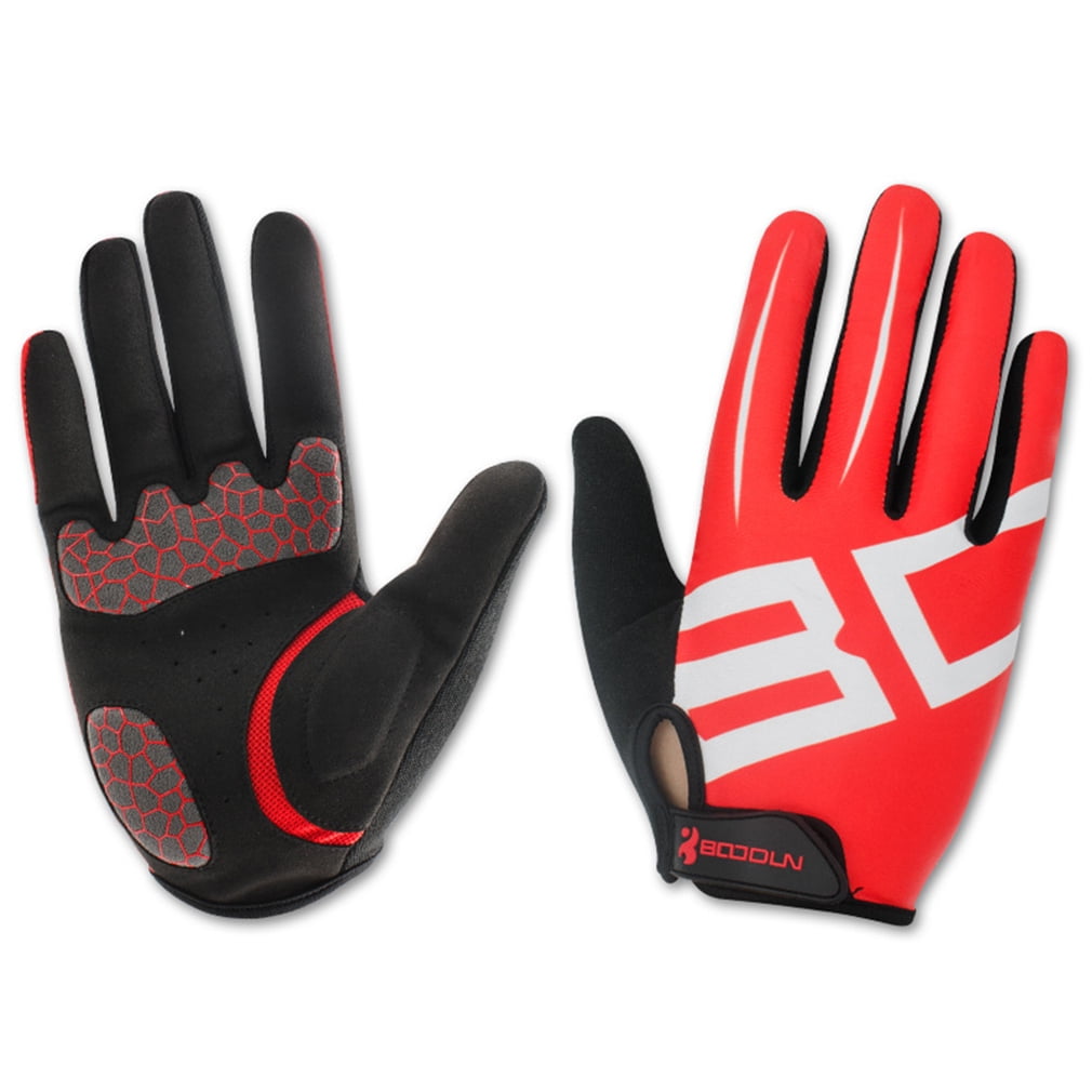 Boodun Breathable Non-Slip Bike Full Finger Gloves Cycling Road Bike Gloves by
