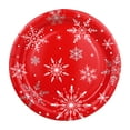 thumbnail image 2 of Christmas Red and White Snowflake Small Paper Plate, 7 in Dia, 12 Count, Tableware Sets, Holiday Time, 2 of 5