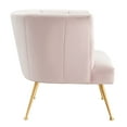 thumbnail image 4 of Modway Veronica Channel Tufted Performance Velvet Armchair in Pink, 4 of 8