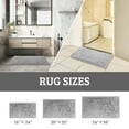 thumbnail image 5 of GTNSHUAI Extra Thick Luxury Chenille Bathroom Rug, Non-Slip Absorbent Bath Mat, 24" x 36", Light Gray, 5 of 6