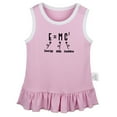 thumbnail image 2 of iDzn E=MC2 Energy Milk Cuddles Funny Dresses For Baby, Newborn Babies Skirts, Infant Princess Dress, 0-24M Kids Graphic Clothes (Pink Sleeveless Dresses, 18-24 Months), 2 of 4