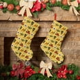 thumbnail image 6 of Salouo Car Tent Trees Print Christmas Decorations Stockings 1 Pack 18'' Xmas Stockings Holiday Stocking Personalized Farmhouse Decor for Home Family Party Tree, 6 of 7