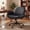 Black, variant on GOOSEA Adult PU Leather Criss Cross Indoor Makeup and Gaming Swivel and Adjustable Arms Office Chairs, Beige