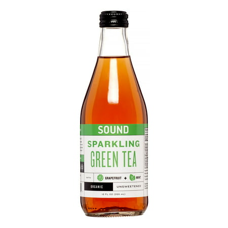 SOUND Organic Sparkling Ready to Drink Green Tea, Grapefruit & Mint, 12 Fl (Best Bottled Green Tea Drinks)