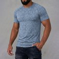 thumbnail image 2 of LTTVQM Men’s Quick Dry Active Workout T Shirt Summer Spring Short Sleeve 2026 Training Tee Top for Night Running Gym Light Blue XL, 2 of 6