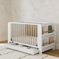 thumbnail image 2 of Lit de bébé convertible 4 en 1 avec tiroir Graco Read-with-Me, Blanc avec bois flotté, 2 of 14
