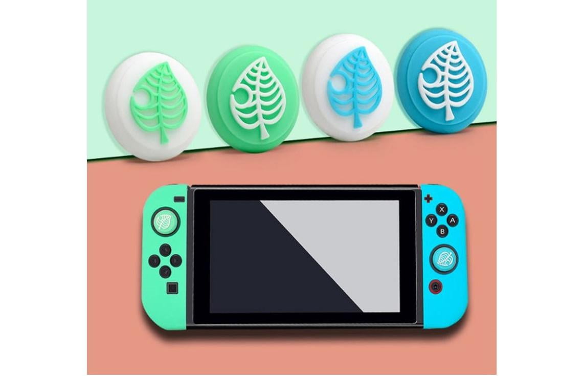 Switch Thumb Grip Caps 2 Pairs Mix & Match, Joystick Cap Cute Soft