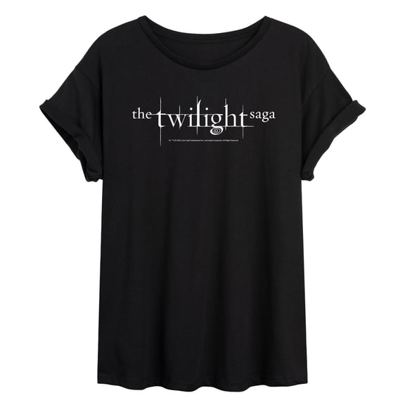 Twilight - White Logo Relaxed Fit T-Shirt