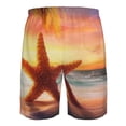 thumbnail image 6 of Naloa Starfish Sunset Sea Beach Men's Beach Shorts, Surfing shorts, Swim trunks, Quick Dry Swim Trunks for Surfing Beach Fun - Large, 6 of 9