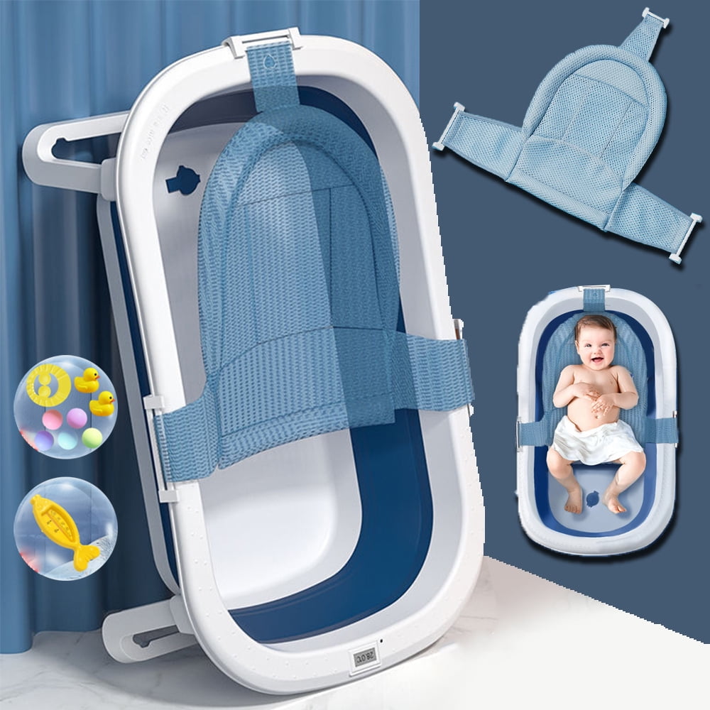 RICHYOUNG 31in Folding Baby Bathtub Newborn to Toddler Bath Tub with