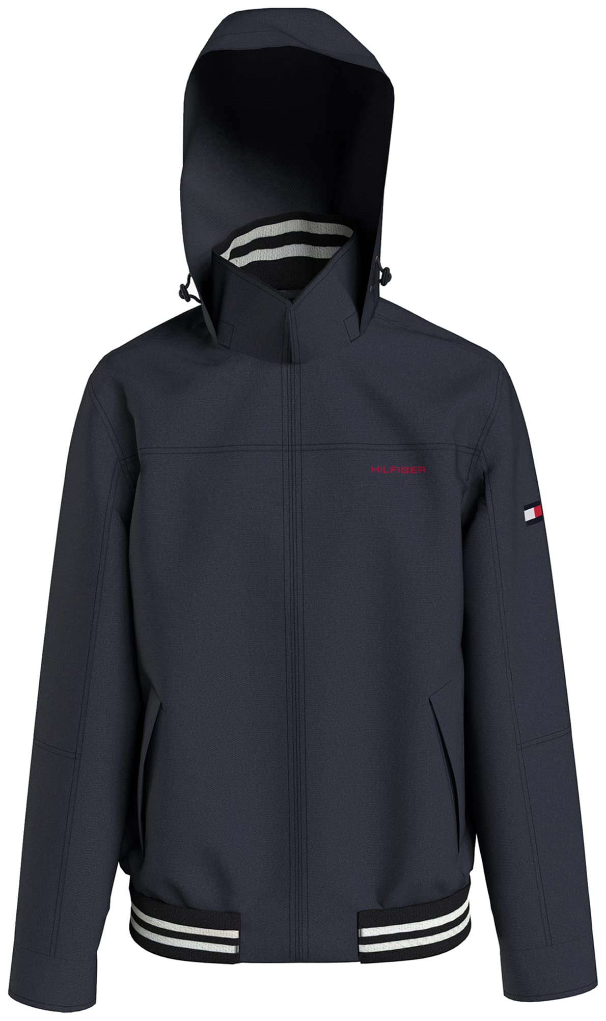 Tommy Hilfiger Men's Big & Tall Lightweight Waterproof Regatta Jacket ...