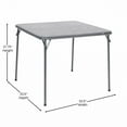 thumbnail image 5 of Flash Furniture Madison 5-Piece Indoor/Outdoor Vinyl Folding Card Table and Chairs Set, Gray, 5 of 18